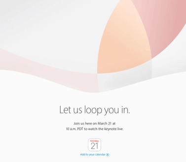 Apple Event - Keynote March 2016