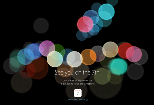 Apple Events - Keynote September 2016